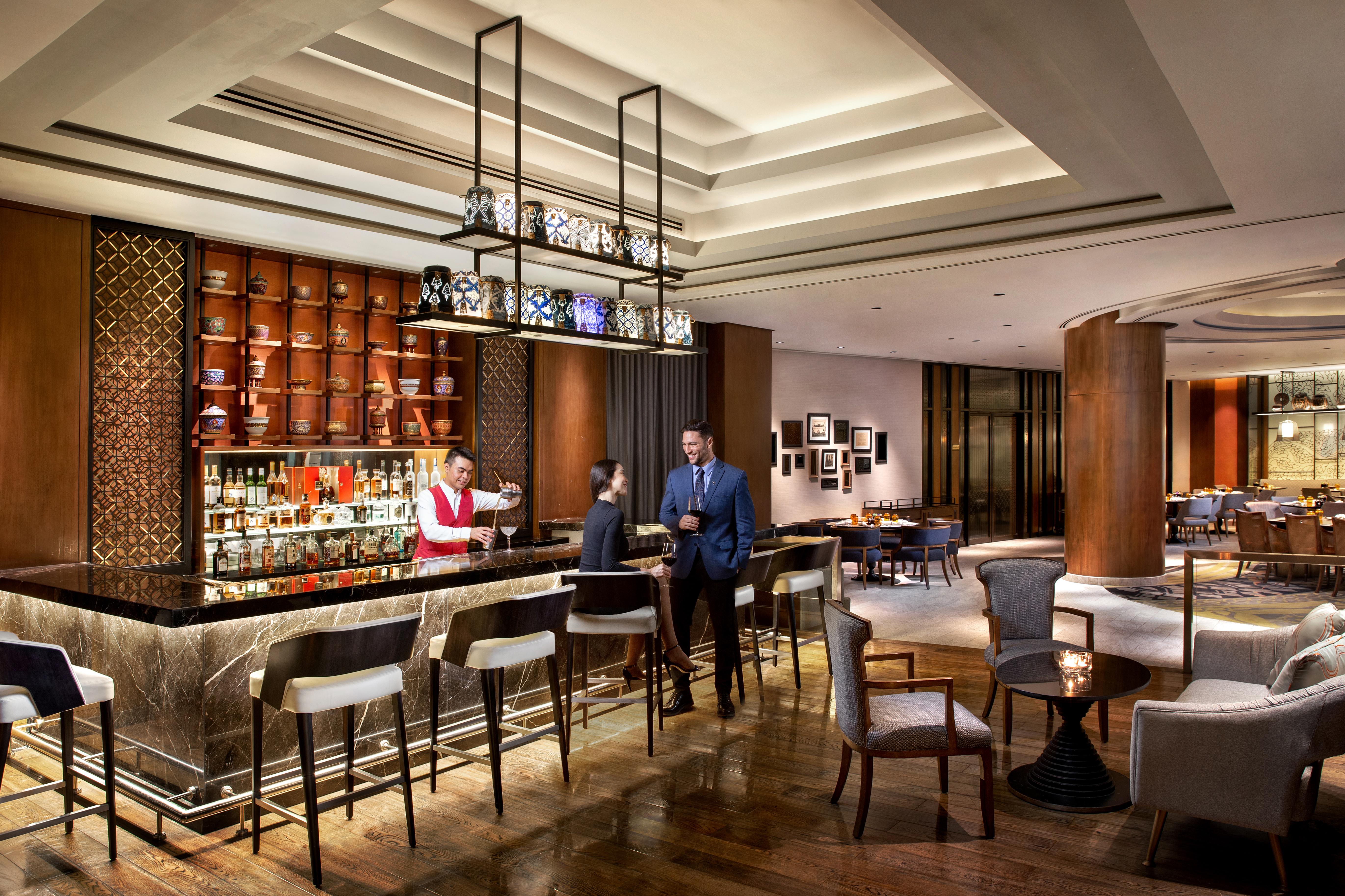 Dusit Thani Manila Makati City Exteriér fotografie The Bar